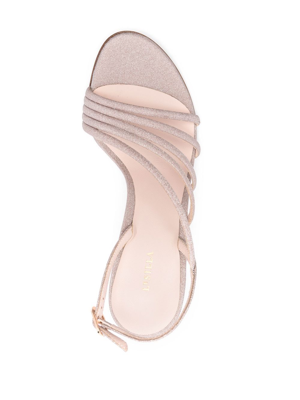 Shop Le Silla Scarlet 80mm Crystal-embellished Sandals In Nude