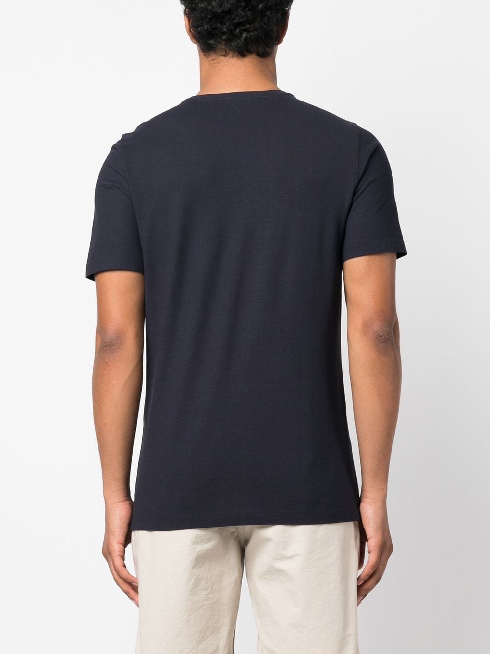 Shop Lardini Jersey Cotton T-shirt In Blau