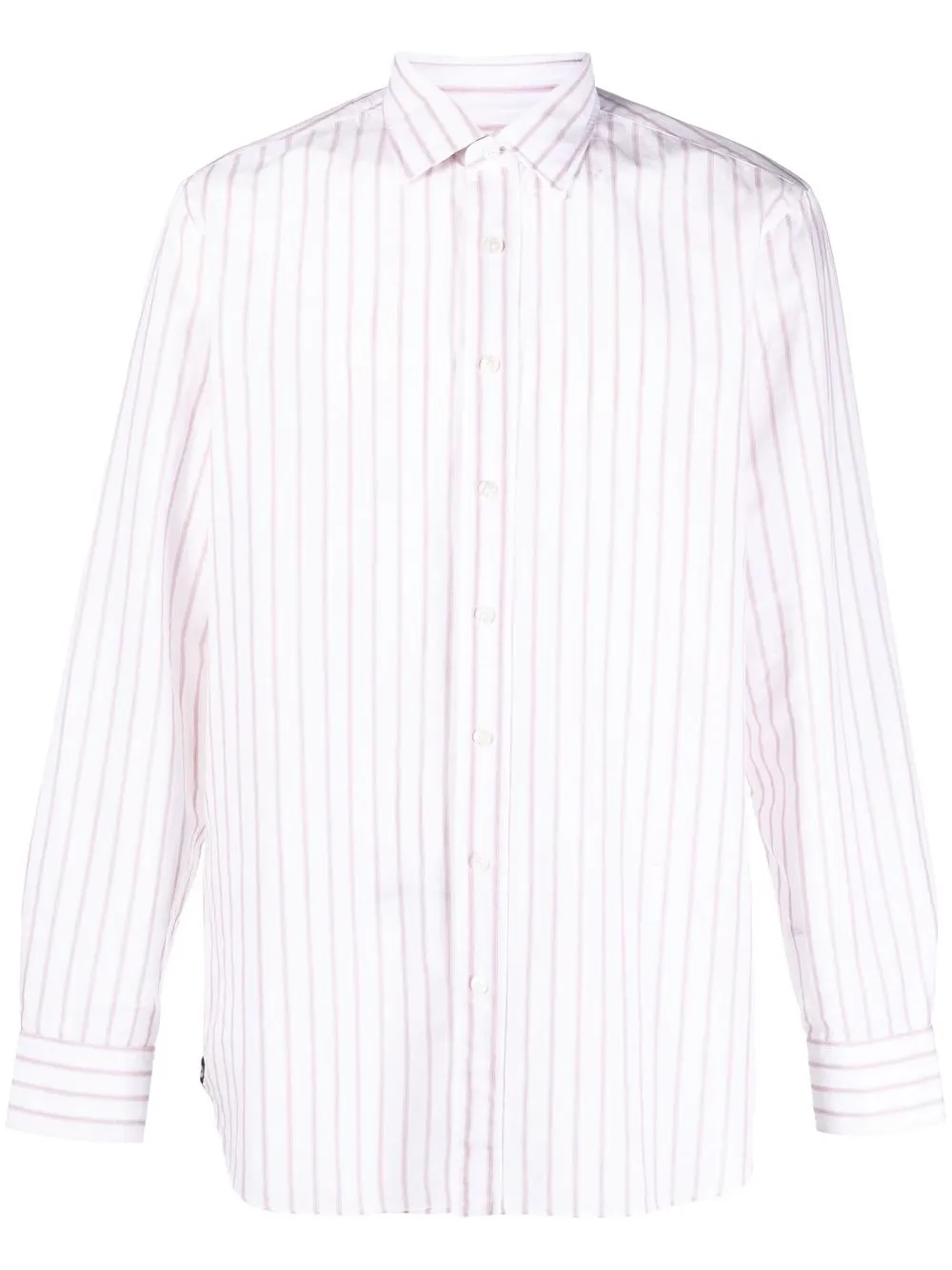 

Lardini stripe-print long-sleeved shirt - White