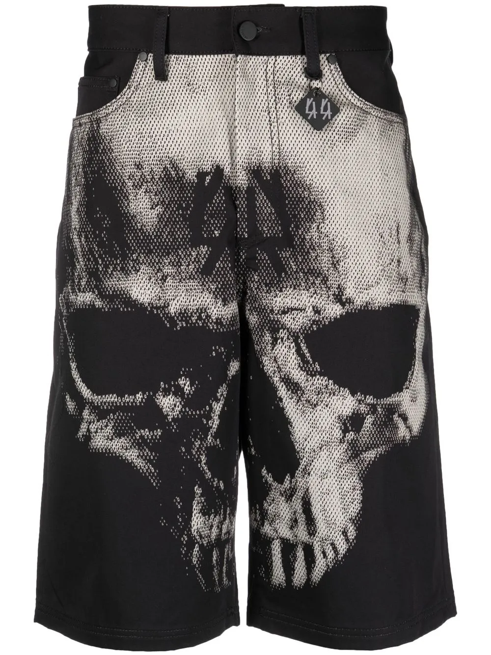 

44 LABEL GROUP skull-print bermuda shorts - Black