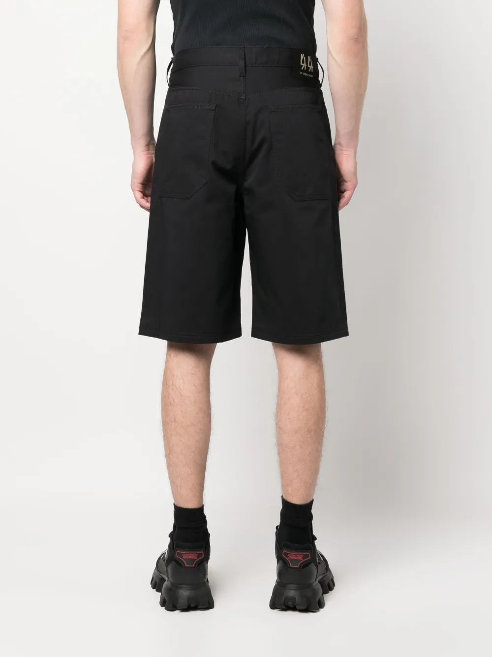 Shop 44 Label Group Skull-print Bermuda Shorts In Schwarz