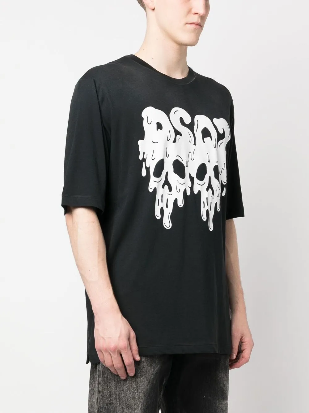 Dsquared2 Man T-shirt Black Size Xxl Cotton In Schwarz