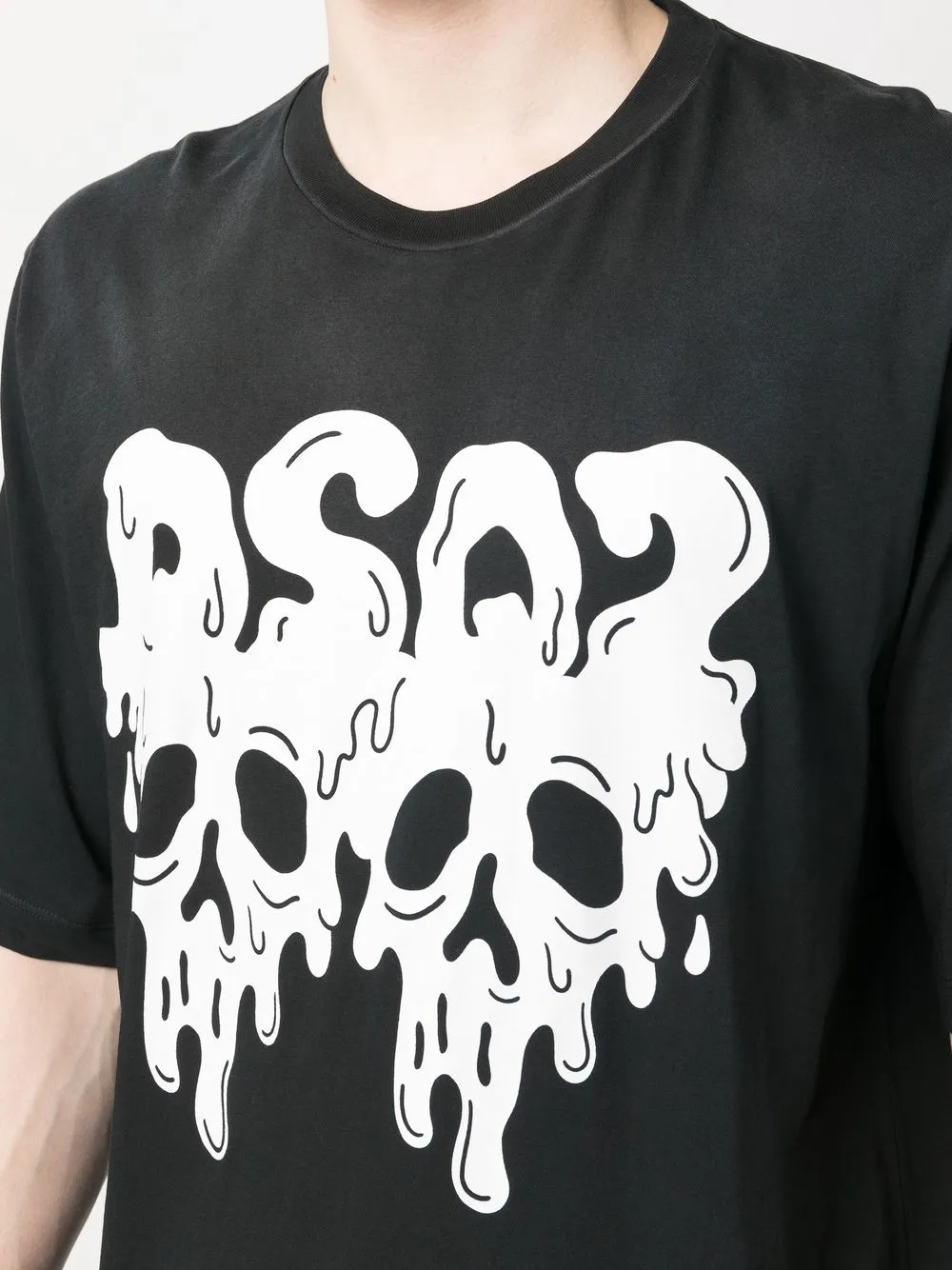 Dsquared2 Man T-shirt Black Size Xxl Cotton In Schwarz