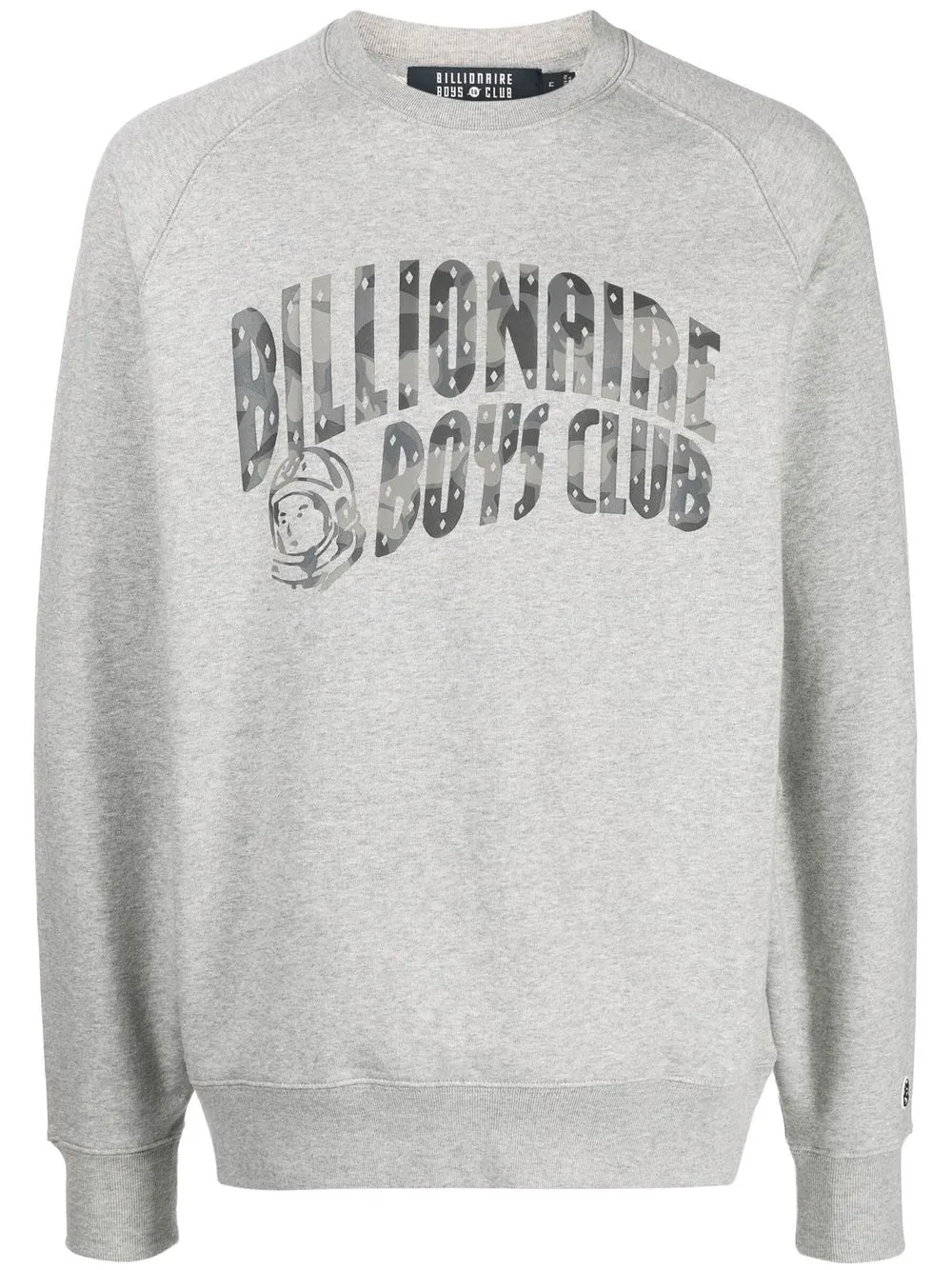 

Billionaire Boys Club curved logo-print sweatshirt - Grey