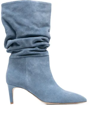 Baby blue suede on sale boots