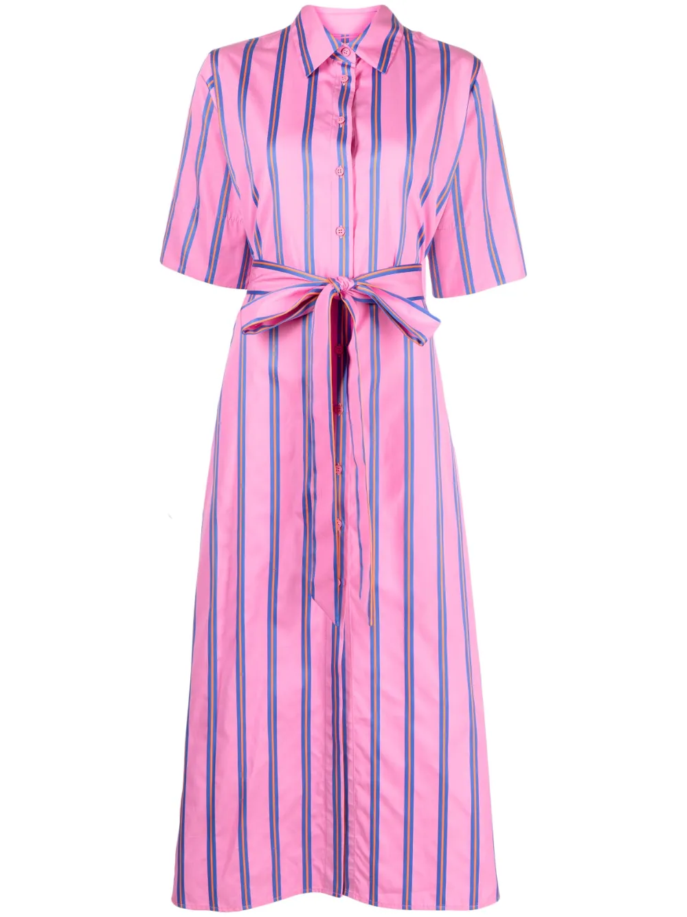 Evi Grintela striped midi shirt dress