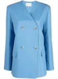 LouLou de Saison button-front tailored waistcoat - Blue