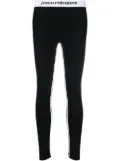 Rabanne logo tape leggings - Black