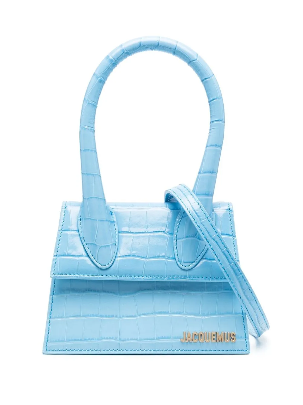 

Jacquemus Le Chiquito moyen leather top handle bag - Blue