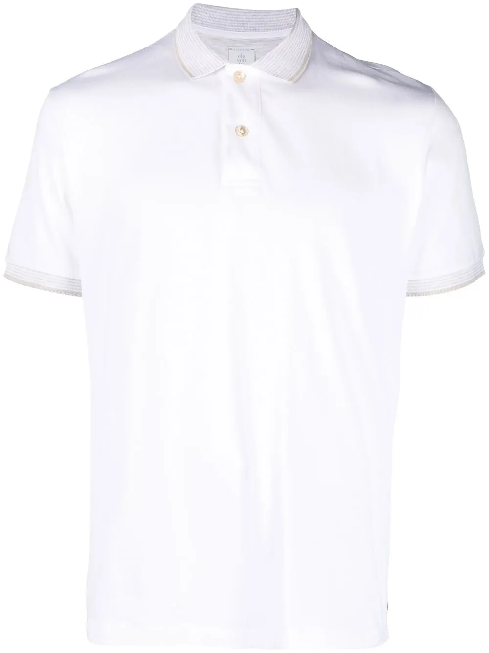 

Eleventy short-sleeved cotton polo shirt - White