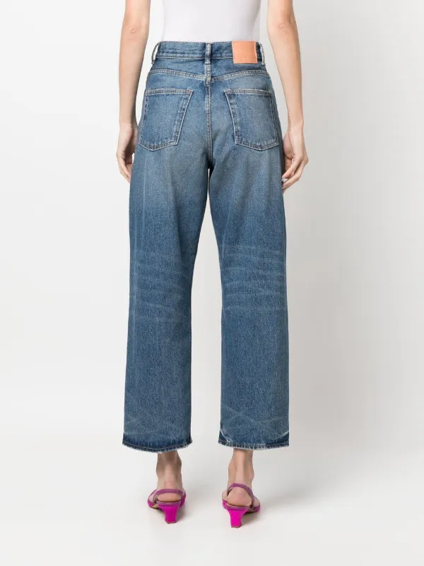 Acne Studios 1993 クロップド ワイドジーンズ - Farfetch
