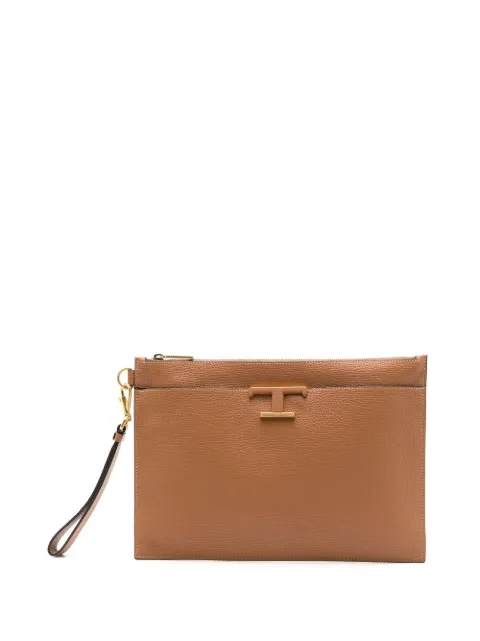 Tod's Clutch T mini de couro
