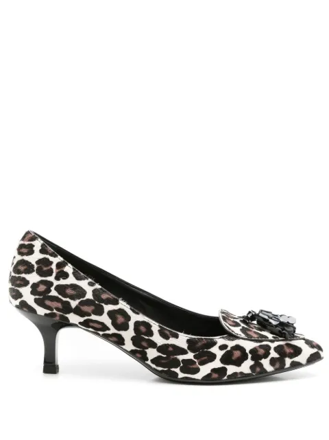 Tod's Sapato animal print com salto 50mm