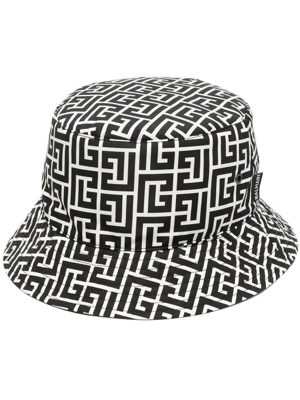 

Balmain monogram-print bucket hat - Black