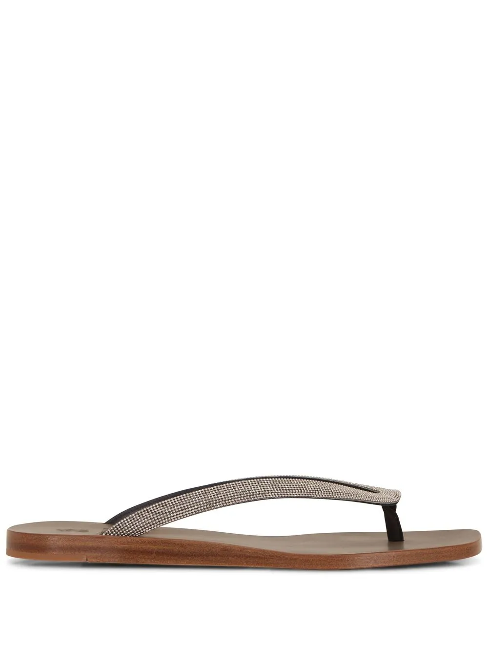 

Brunello Cucinelli slip-on flip-flops - Brown