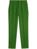 AMI Paris virgin wool tapered trousers - Green
