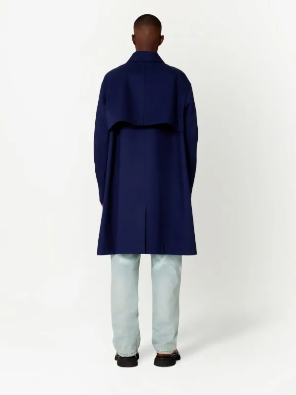 AMI Paris スナップボタン コート | ブルー | FARFETCH JP