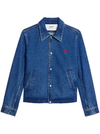 Daily Paper monogram-jacquard Denim Shirt Jacket - Farfetch