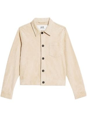 AMI Paris zip-up Leather Jacket - Farfetch