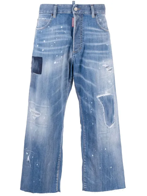 Jean ample à effet usé - DSQUARED2 - Modalova