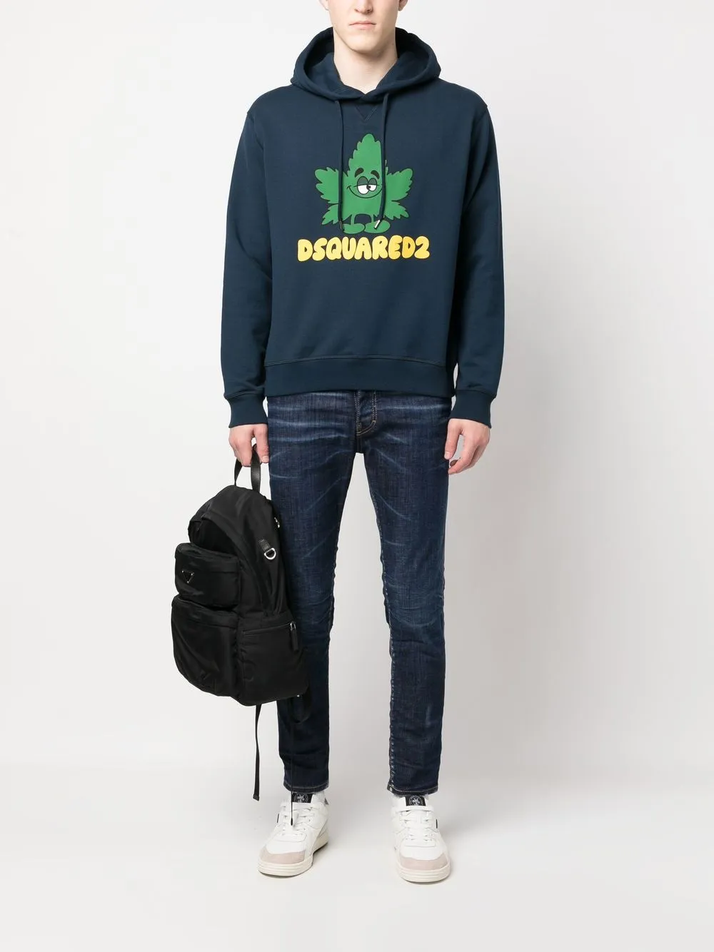 Dsquared2 Hoodie met print - Blauw