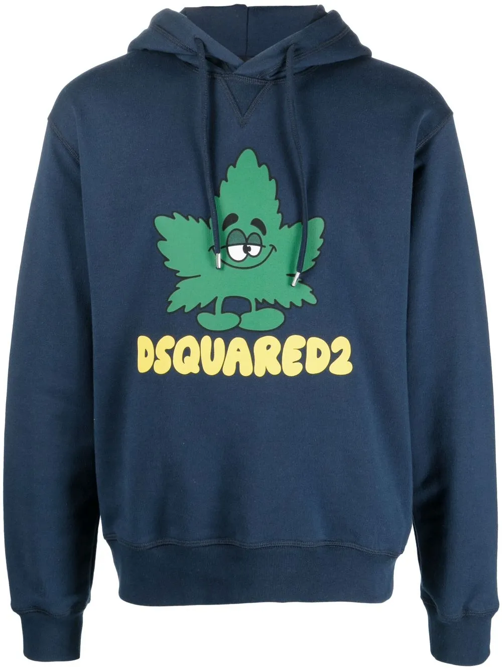 

Dsquared2 graphic-print cotton hoodie - Blue