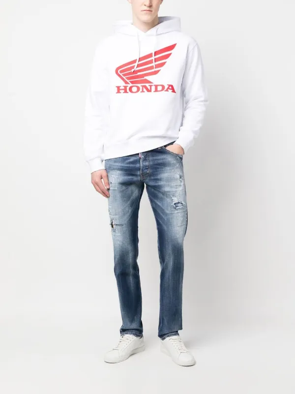 DSQUARED2 ディースクエアード グラフィック パーカー | ホワイト