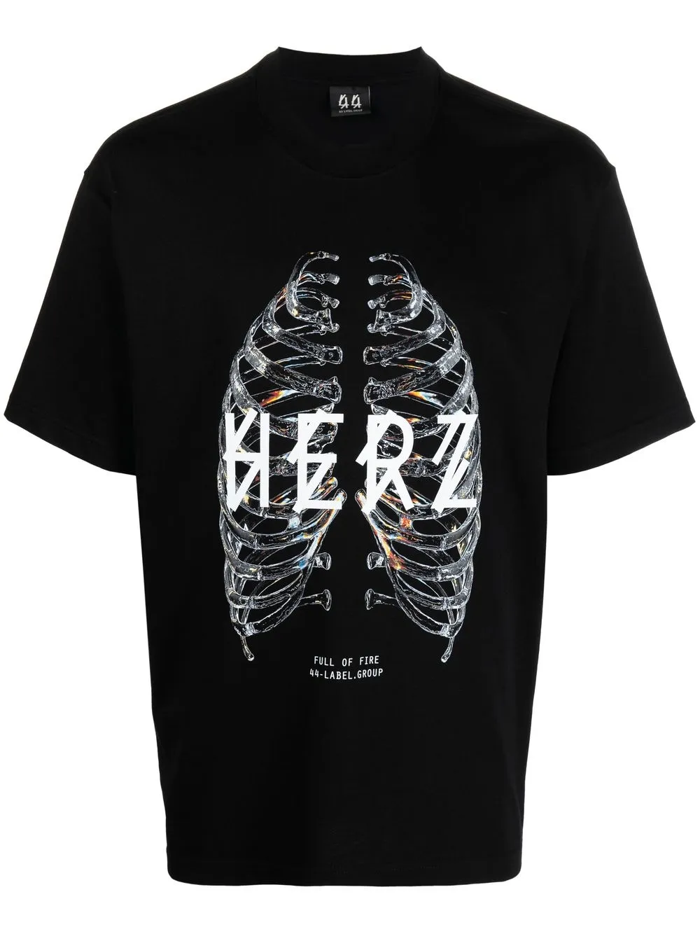 

44 LABEL GROUP graphic-print cotton T-shirt - Black