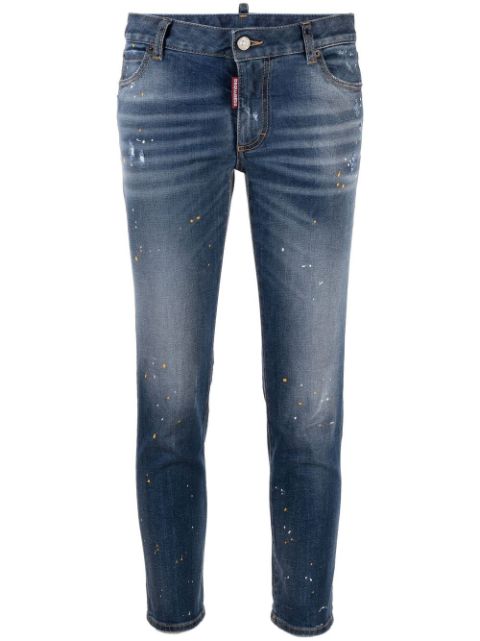 DSQUARED2 low-rise skinny-leg cropped jeans Women