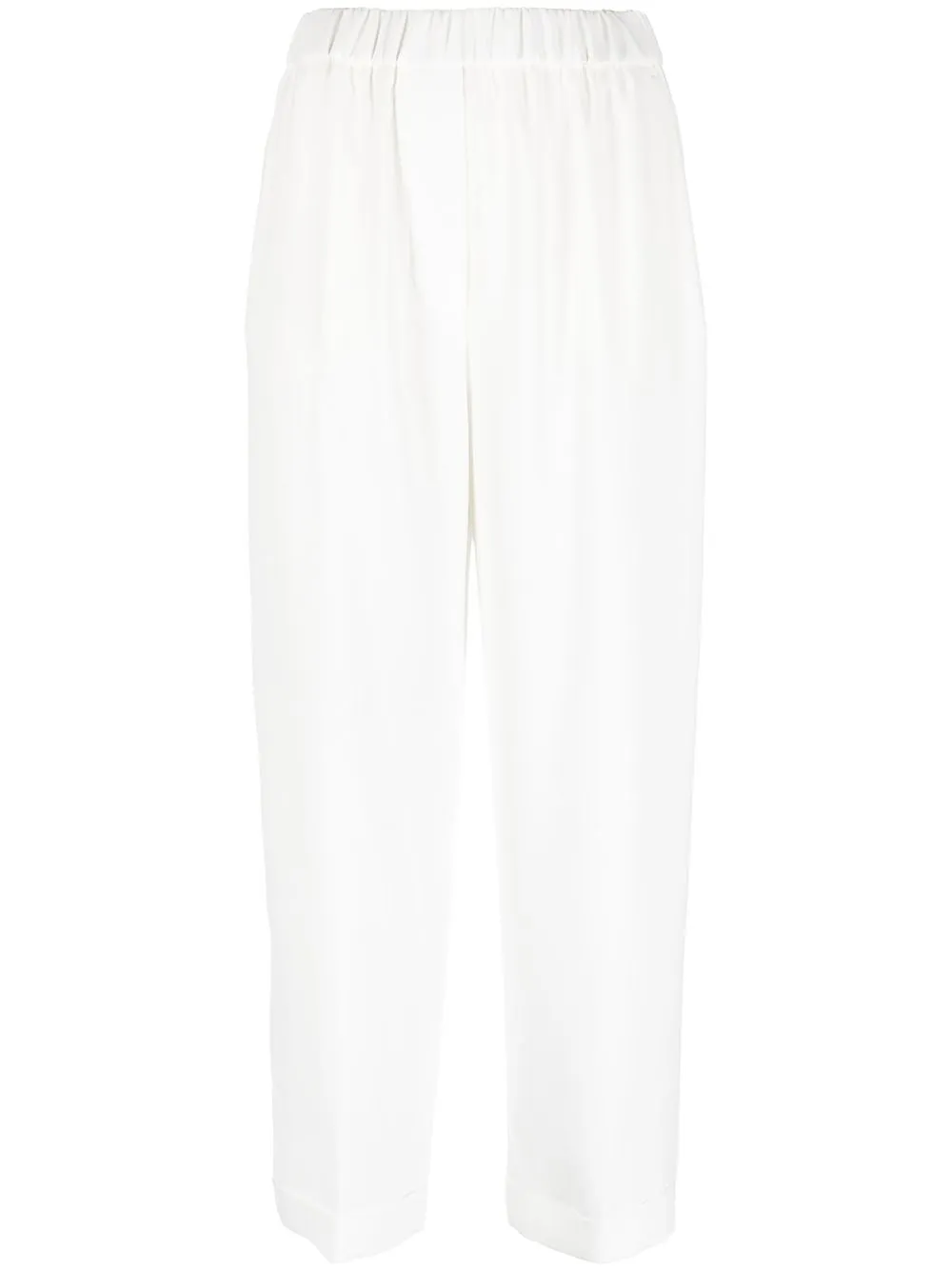 

Peserico elasticated-waistband straight trousers - White