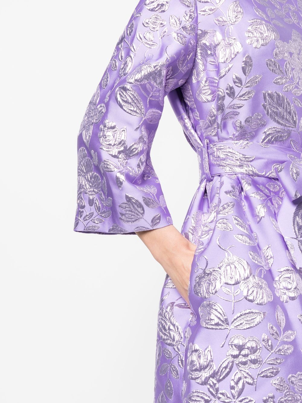 ETRO jacquard belted coat Women