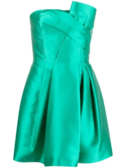 Robe courte à fronces - Alberta Ferretti - Modalova