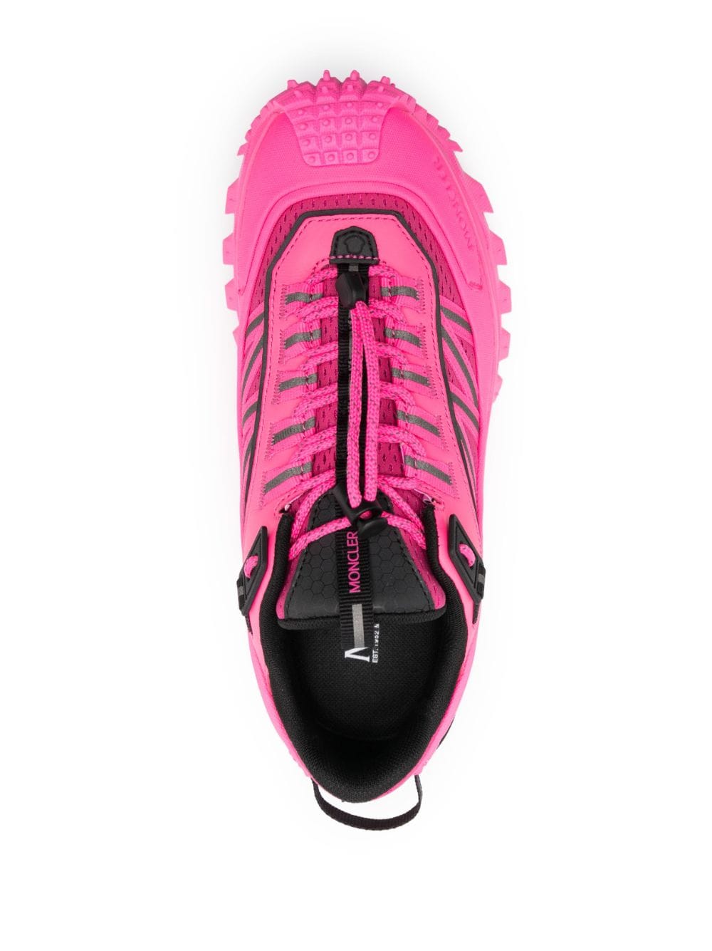 Shop Moncler Tailgrip Panelled Sneakers In Pink
