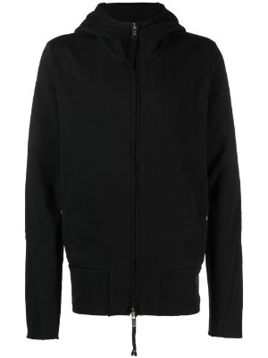 Zip Front Exposed Seam Hoodie - Sand By Thom Krom