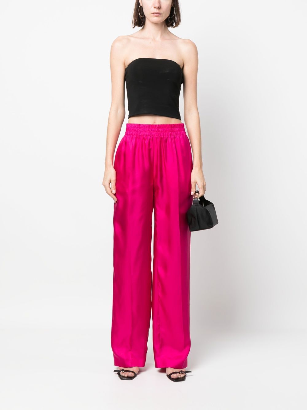 Shop Red Valentino Straight-leg Cut Trousers In Pink