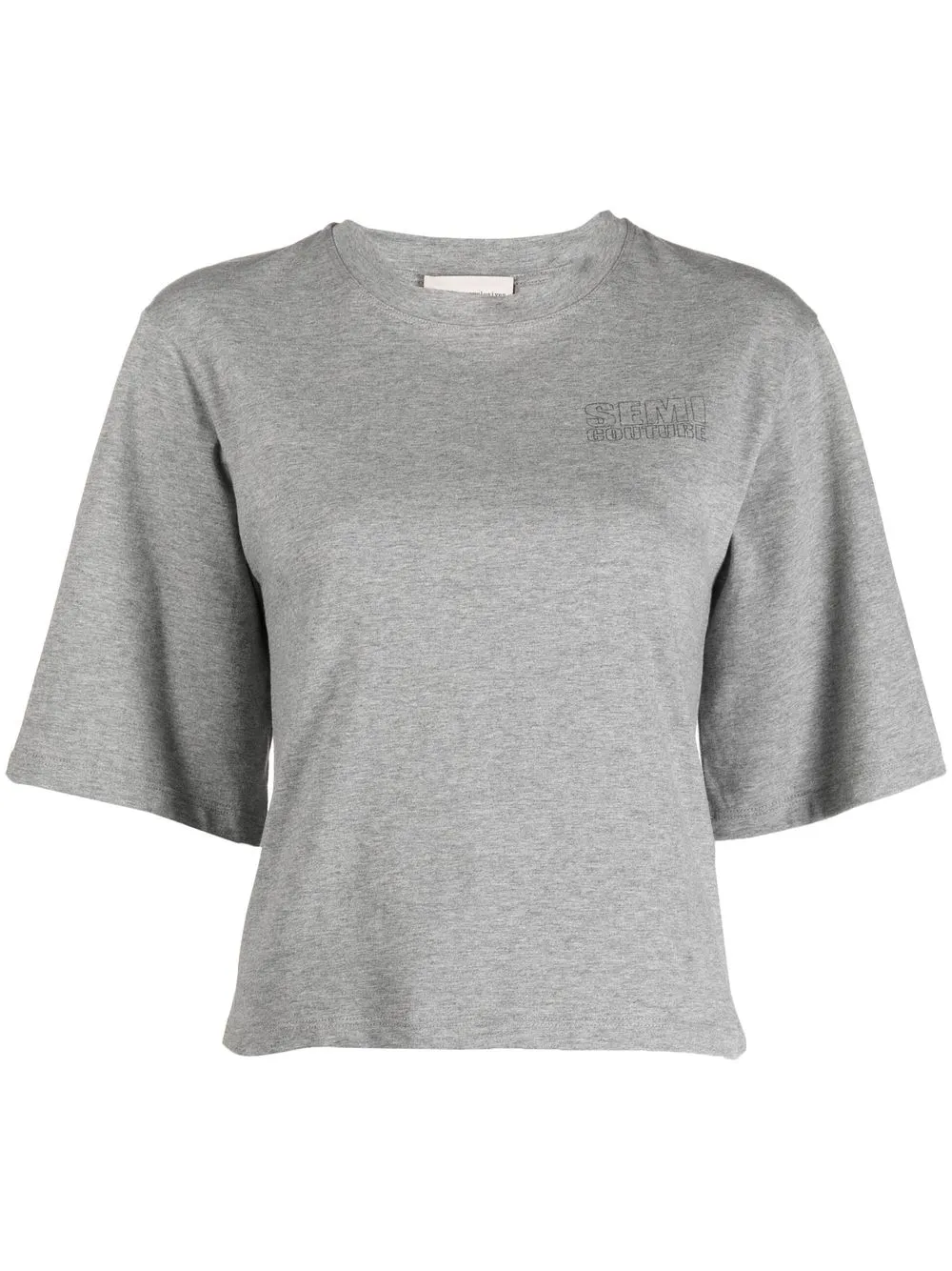 

Semicouture logo-print T-shirt - Grey