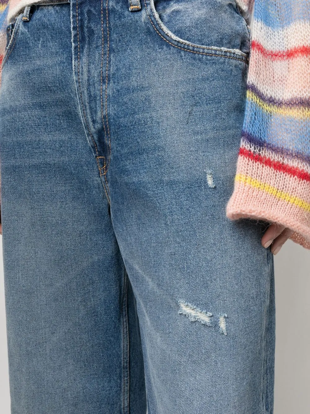 Acne Studios Wide-leg Jeans In Mid_blue