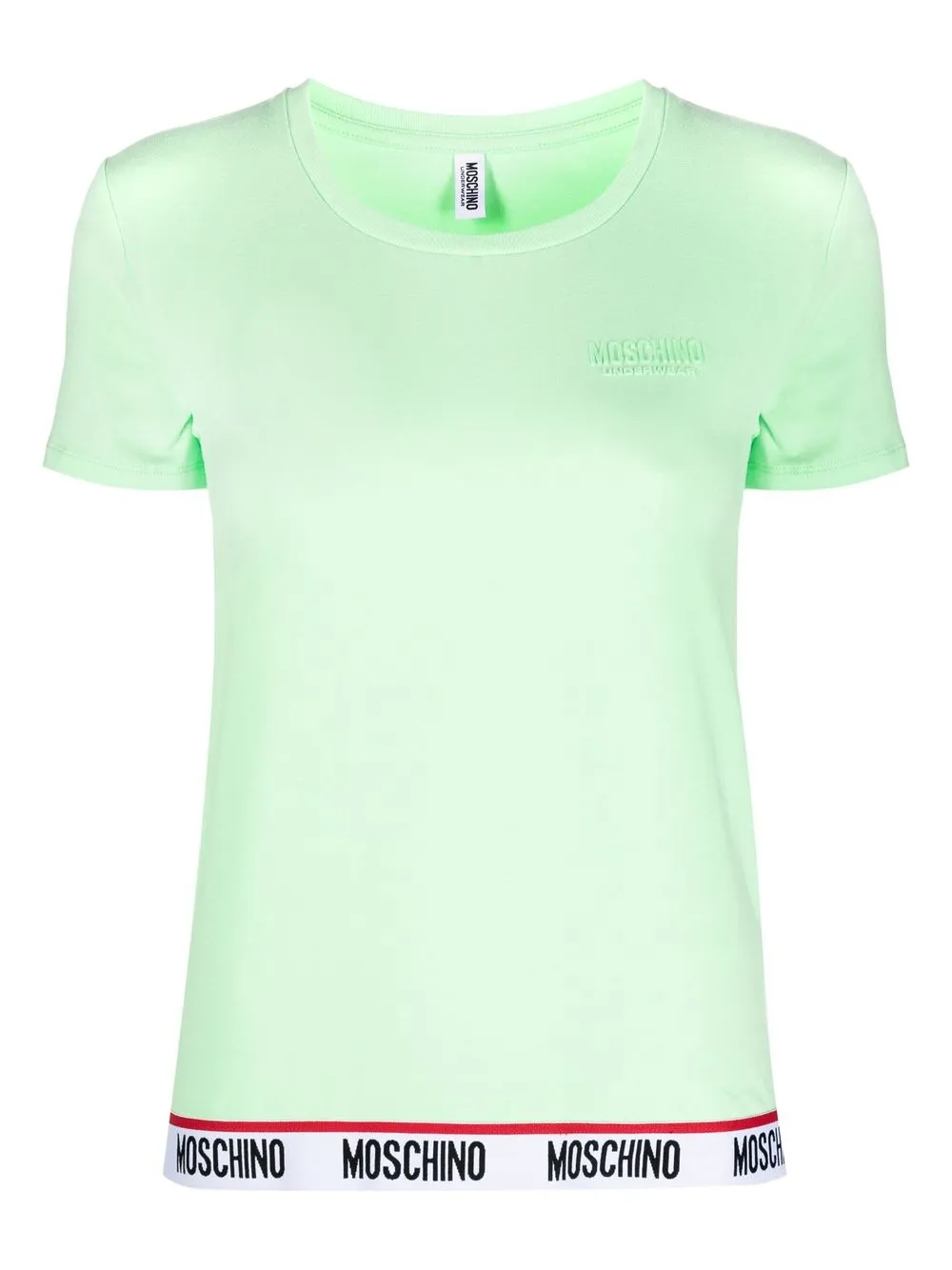 

Moschino logo-tape short-sleeve T-shirt - Green