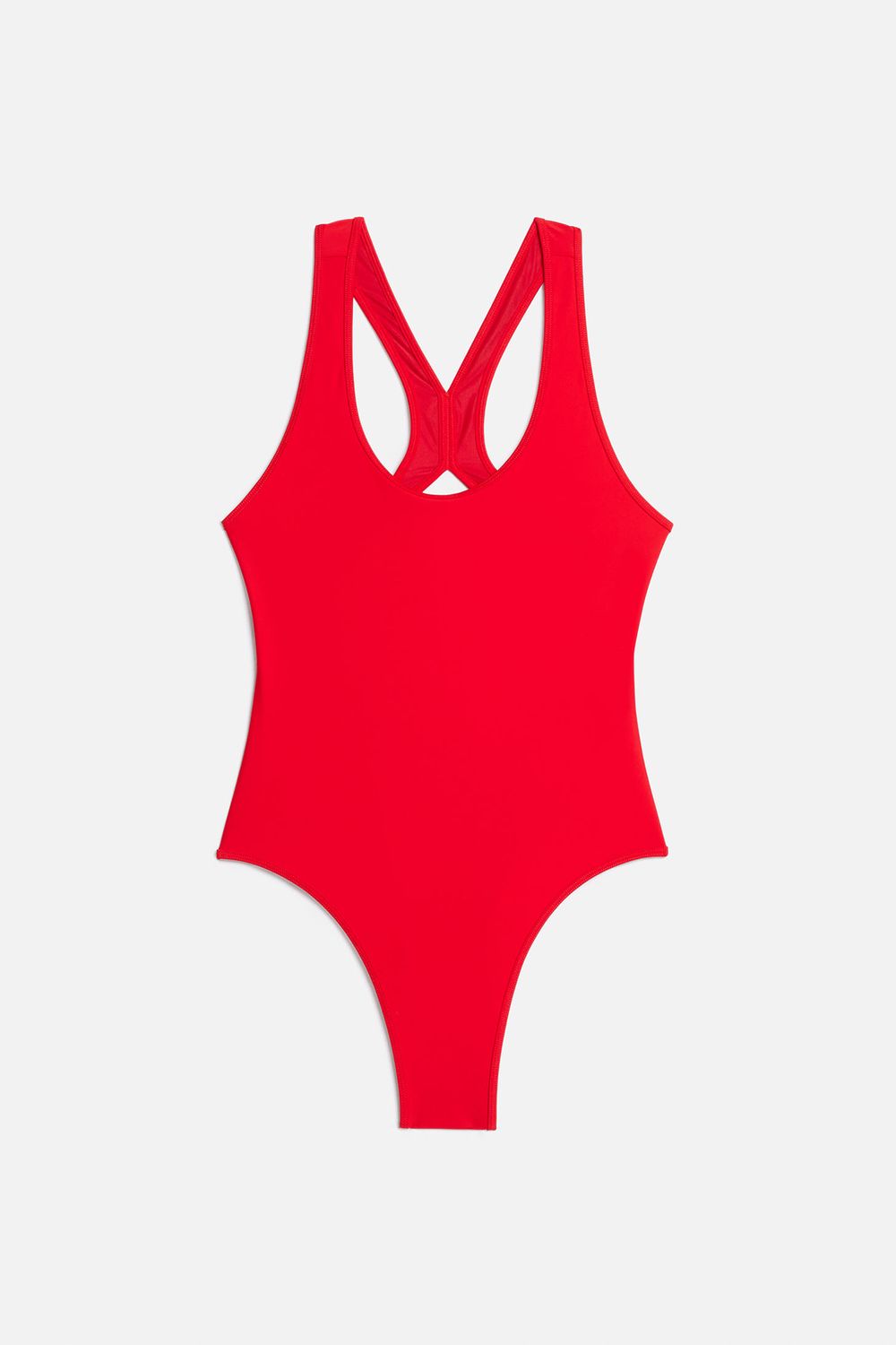 AMI ALEXANDRE MATTIUSSI ONE PIECE SWIMSUIT RED FOR WOMEN