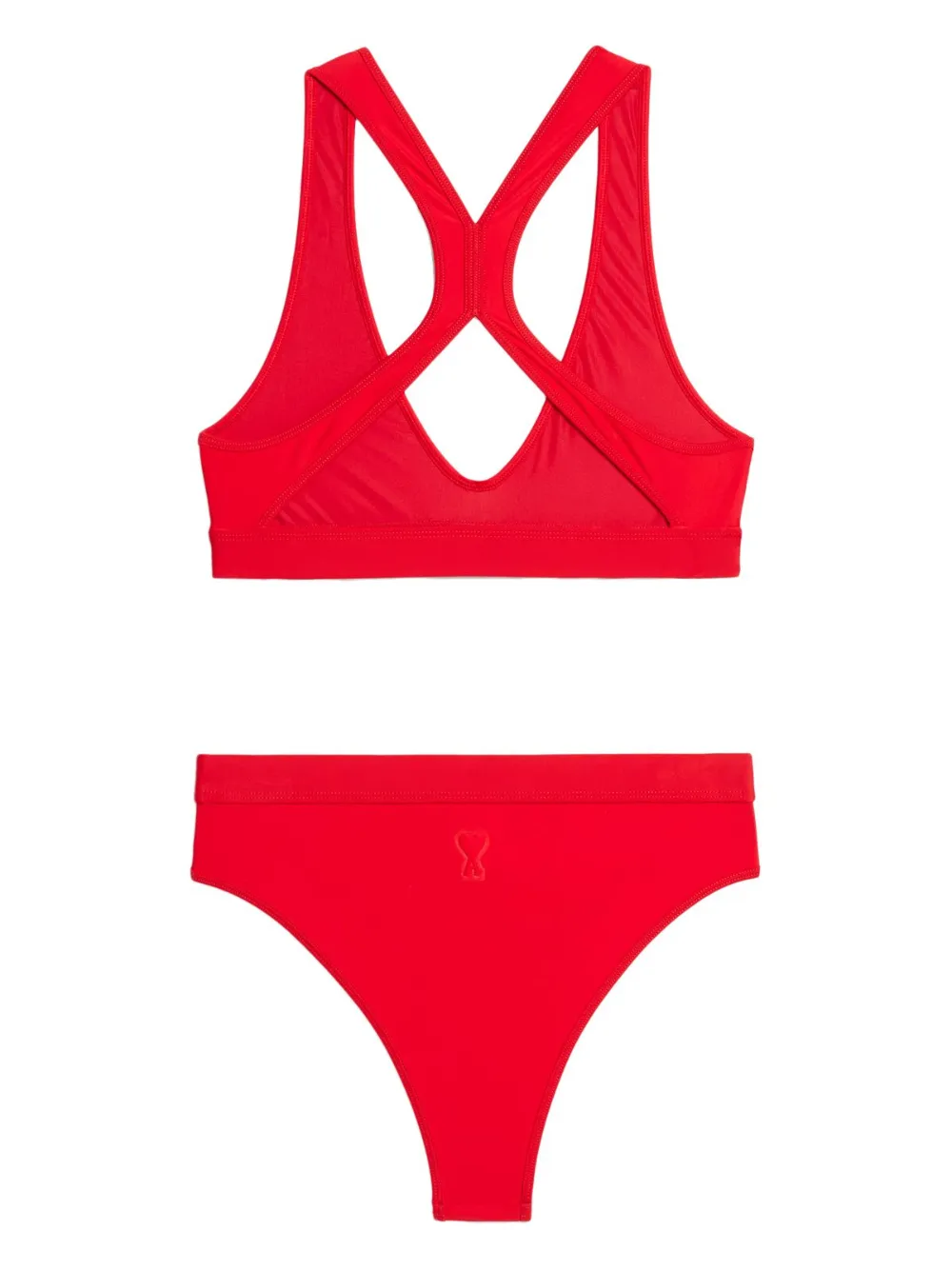 AMI Paris Effen bikini - Rood