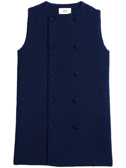 AMI Paris textured mini dress