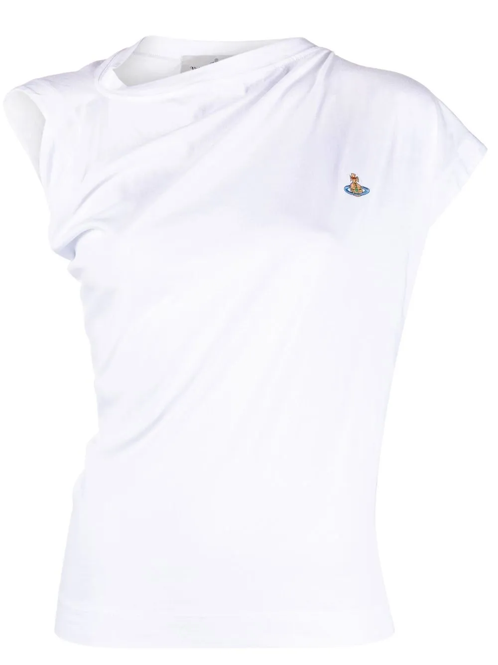 

Vivienne Westwood asymmetric draped T-shirt - White