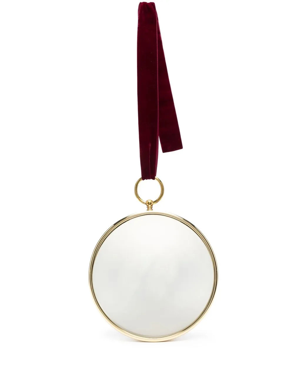 Fornasetti Magic velvet-ribbon convex mirror | Gold | Image 1