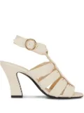 KHAITE multiple-straps 80mm sandals - Neutrals