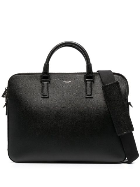 Serapian leather laptop bag
