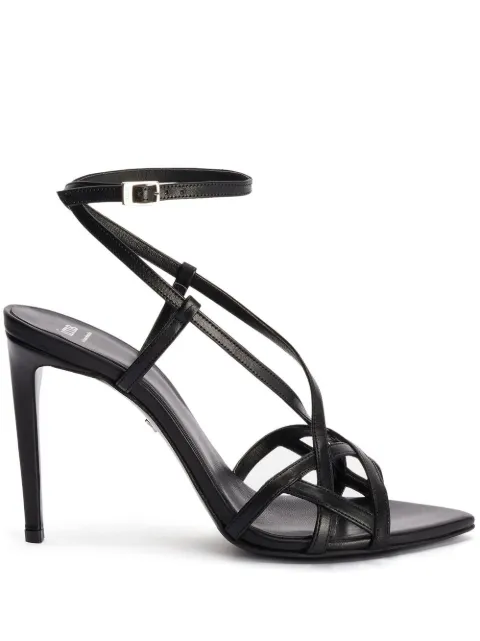 AMI Paris cross-over strap sandals 