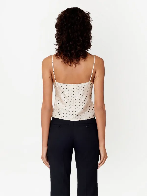 polka dots sleeveless tops