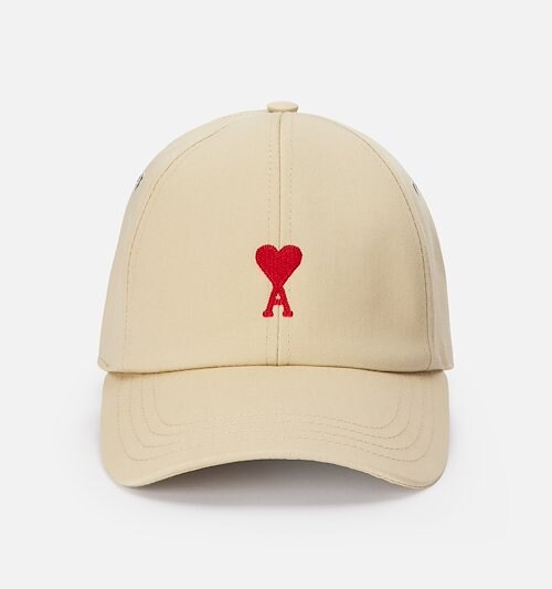 Casquette Broderie Ami de Coeur Rouge - AMI PARIS OFFICIAL