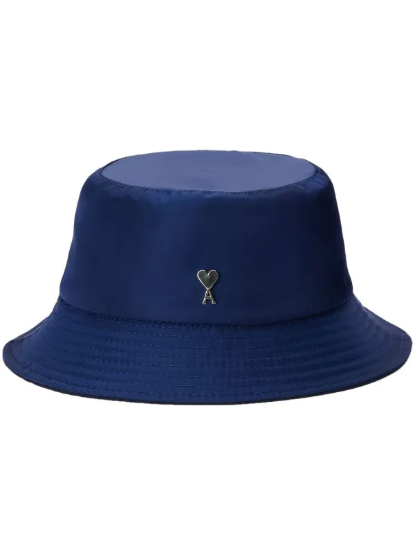 【美品‼︎】Ami Paris バケットハット AMI Paris バケットハット | ブルー | FARFETCH JP