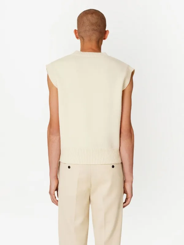 AMI Paris Ami De Coeur ニットベスト | ニュートラル | FARFETCH JP